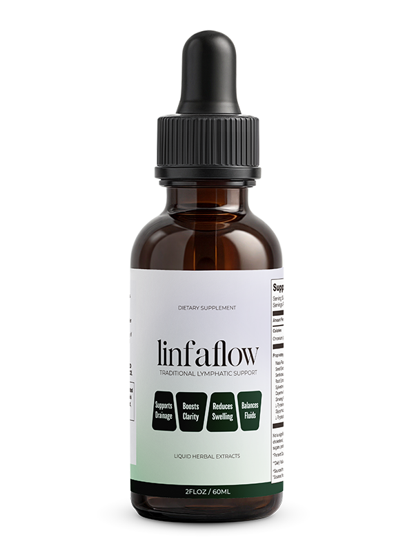 LinfaFlow liquid dietary supplement bottle